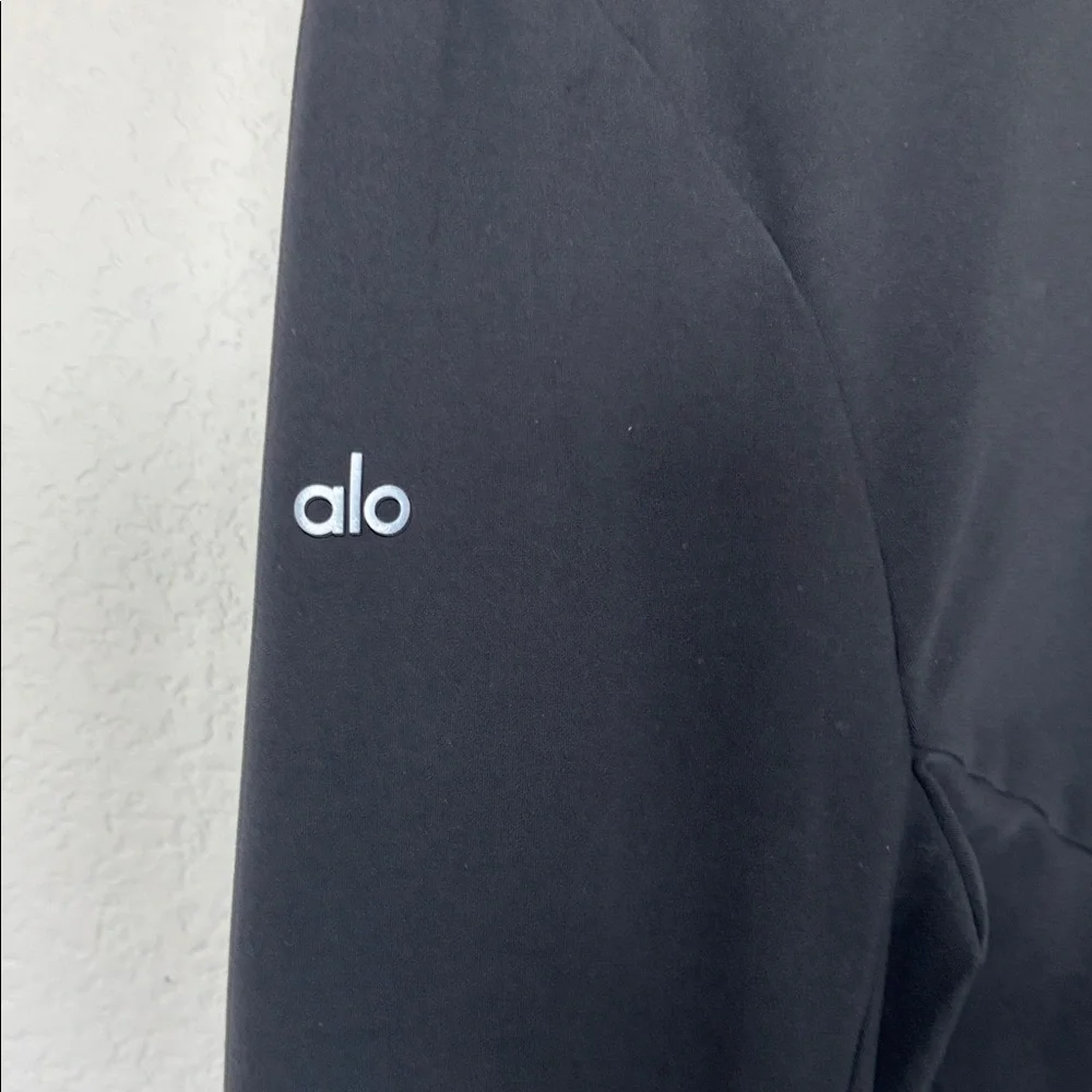 ALO Yoga Alosoft 1/2 Zip Rapid Pullover - Gray - Picture 6 of 8